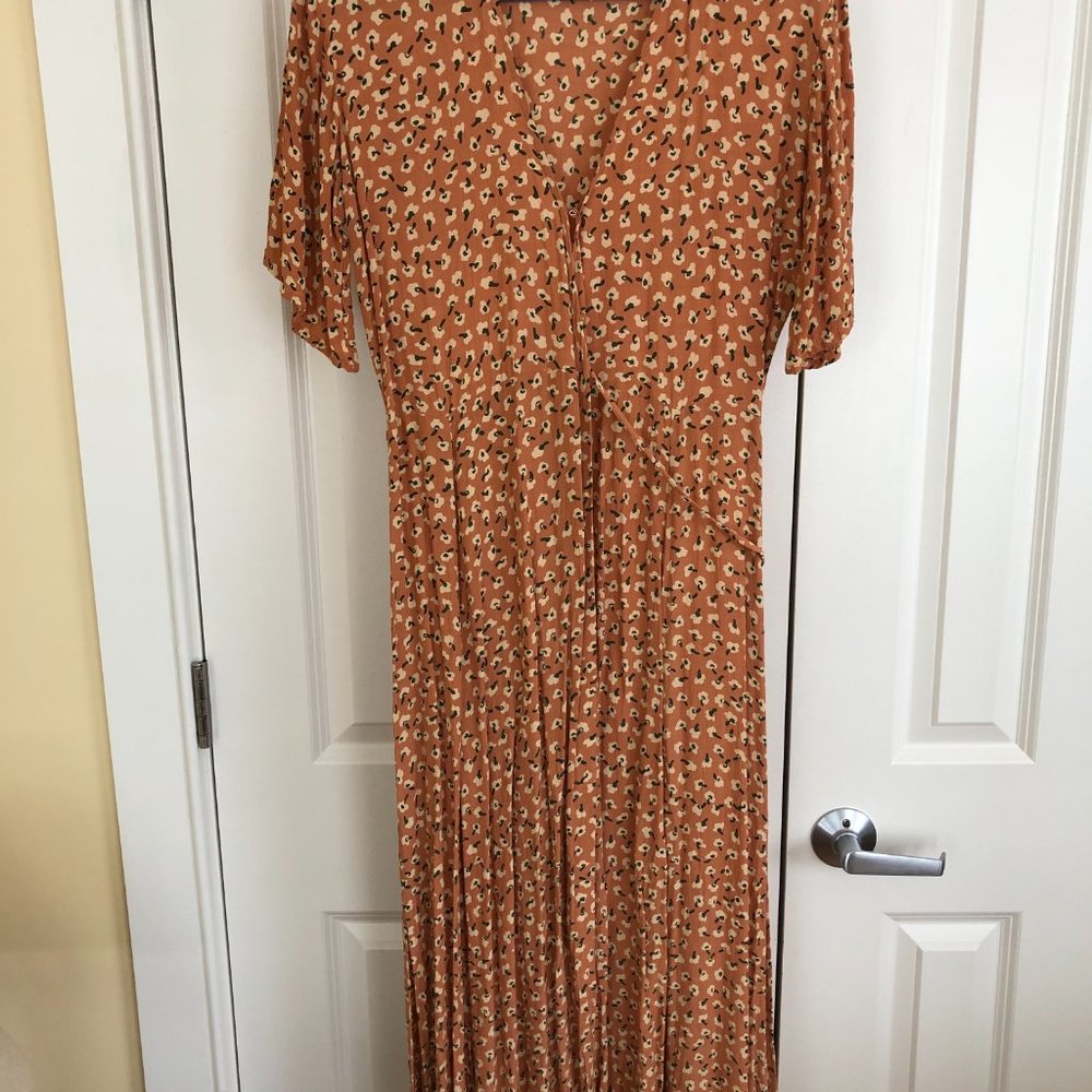 Faithfull The Brand, Flower Wrap Dress, US 8, L